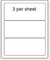 Purely Everyday A4 Matte Finish Labels 200x92mm 3 Per Sheet Box 100 Sheets (Pack 300 Labels) - A41-3PE