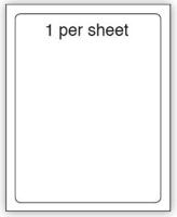 Purely Everyday A4 Matte Finish Labels 199.6x289.1mm 1 Per Sheet Box 100 Sheets (Pack 100 Labels) - A41-1PE