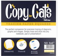 Copycats Tracing Paper Squares 6x6inch (Pack 6) - CC6650