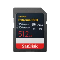 SanDisk Extreme Pro 512GB V90 UHS-II SD Memory Card