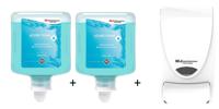 Deb Azure Foam Soap 1L X 2 With Free Dispenser - AZU1Lx2+WHB1LDS