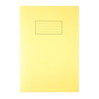 Silvine A4 Exercise Book Ruled Yellow 80 Pages - Pack x10