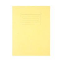 Silvine 9x7 inch Exercise Book Ruled Yellow 80 Pages - Pack x10