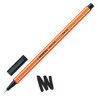 STABILO point 88 Fineliner Pen 0.4mm Line Black (Pack 10) - 88/46