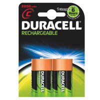 Duracell C Rechargeable Batteries Accu NiMH 3000mAh (Pack 2) - DURHR14B2