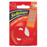 Sellotape Double Sided Tape and Dispenser 15mm x 5m (Pack 6) - 1766008