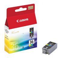 Canon CLI36 Cyan Magenta Yellow Standard Capacity Ink Cartridge 12ml - 1511B001