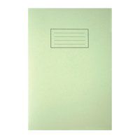 Silvine A4 Exercise Book Ruled Green 80 Pages - Pack x10