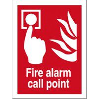 Stewart Superior Fire Alarm Call Point Sign 150x200mm - FF073SAV-150X200