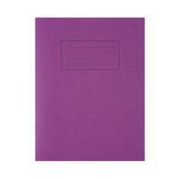 Silvine 9x7 inch Exercise Book Ruled Purple 80 Pages - Pack x10