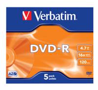 Verbatim DVD+R 4.7GB 5 pack - 43519 - 43519