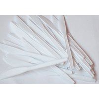 ValueX Plastic Knives White (Pack 100) - 512033