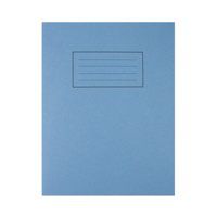 Silvine 9x7 inch Exercise Book 7mm Square 80 Pages Blue - Pack x10