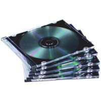 ValueX CD Jewel Case Slimline Clear (Pack 10) 9833801