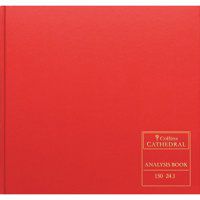 Collins Cathedral Analysis Book Casebound 297x315mm 9 Cash Column 96 Pages Red 150/9.1 - 810792