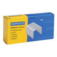 Rapesco 24 6mm Galvanised Staples Pack 5000 - S24602Z3