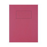 Silvine 9x7 inch/229x178mm Exercise Book Ruled Red 80 Pages (Pack 10) - EX101