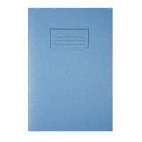 Silvine A4 Exercise Book Ruled Blue 80 Pages - Pack x10