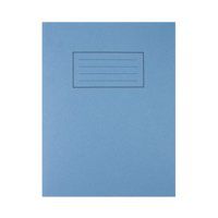 Silvine 9x7 inch Exercise Book Ruled Blue 80 Pages - Pack x10