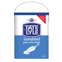 Tate & Lyle White Granulated Sugar 3Kg Tub - A03917