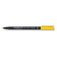 Staedtler Lumocolor 318 Permanent Pen Fine 0.6mm Yellow PK10