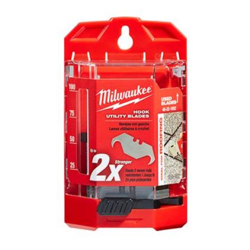 Milwaukee 50 Pc Hook Utility Knife Blades W/ Dispenser 48-22-1952