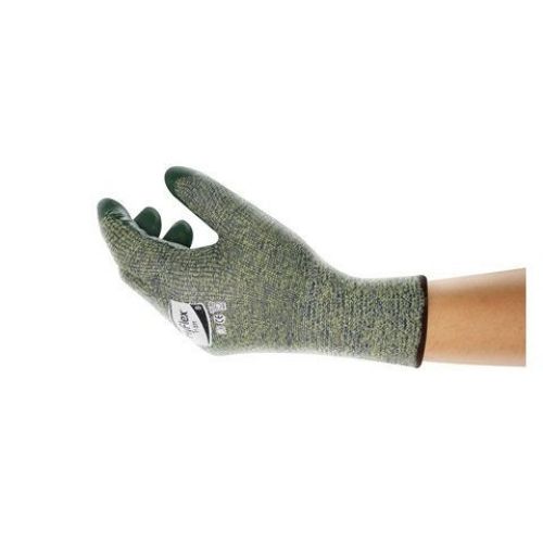 11-511 Nitrile Palm Coated Gloves, Size 10, Green/Yellow