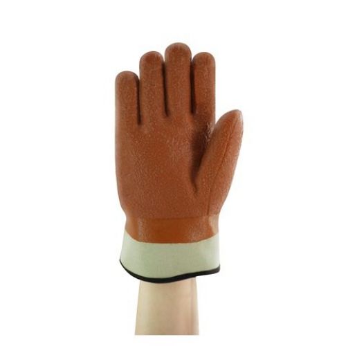 23-173 PVC-Coated Gloves, Rough Finish, Size 10, Brown