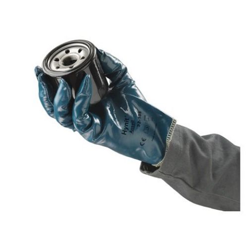 Hynit Nitrile-Impregnated Gloves, 9, Blue