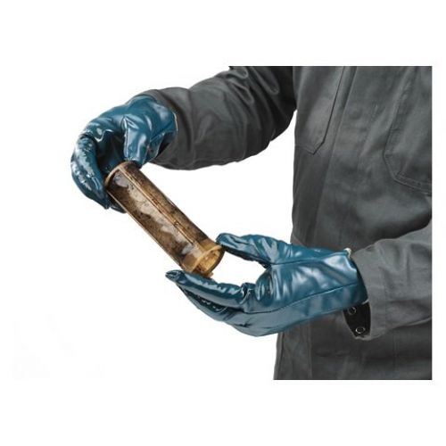 Hynit Nitrile-Impregnated Gloves, 7.5, Blue