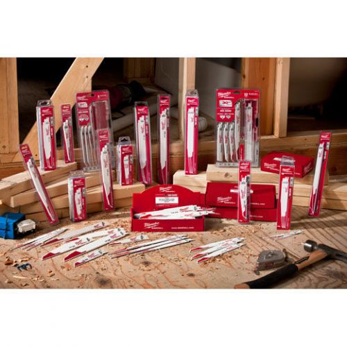 MILWAUKEE ELECTRIC TOOLS High Performance Bi-Metal Sawzall Blades, 6" x 1", 5 TPI, 1/2 in. Universal