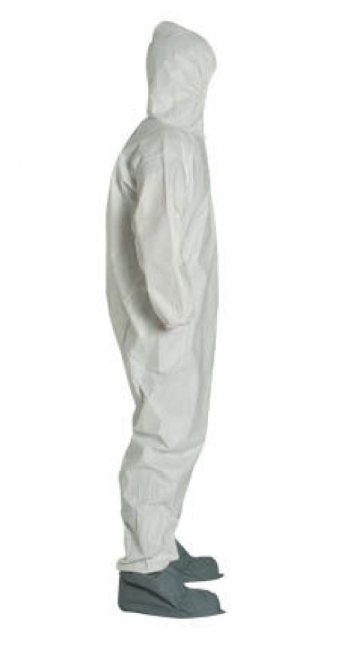 ProShield NexGen Coveralls with Attached Hood and Boots, White, 2X-Large