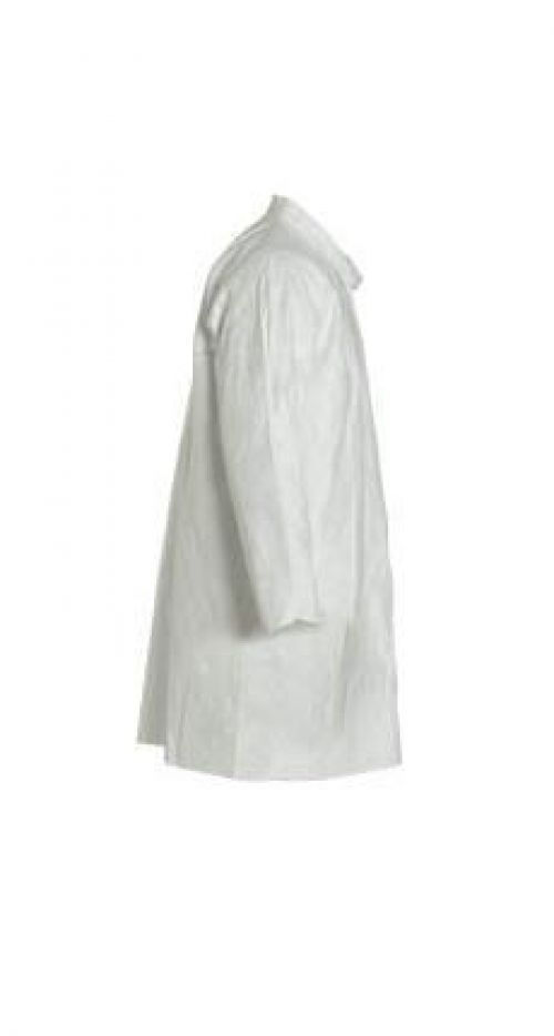 Tyvek® 400 Two Pocket Lab Coat, Large, White