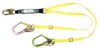 Workman Twin-Leg Energy-Absorbing Lanyard, 6 ft, 36C Snaphook Connection
