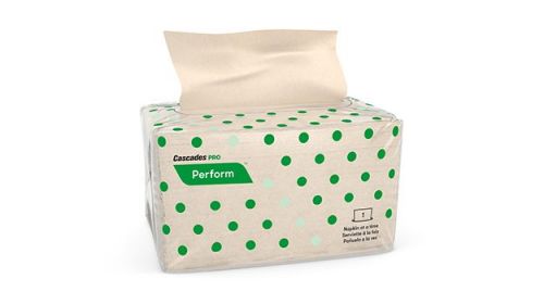 Interfold 1-Ply Disposable Napkins 12.6''x8.5'', Pack, Natural (188 Per Pack, 32 Packs)