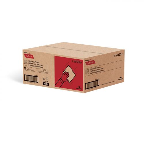 Windshield Singlefold 2-Ply Paper Wipers 10.25''x9.25'', Pop-Up Box, Sky Blue (168 Per Box, 12 Boxes)