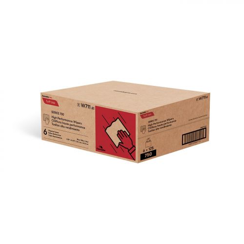 S700 High Performance Interfold 1-Ply Wipers 9.75''x16.75'', Pop-Up Box, Turqoise (125 Per Box, 6 Boxes)