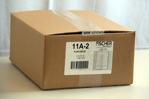 Fischer Duplex Doggie Bag 5 x 3 x 12 Plain Pack 500 / cs