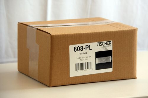 Fischer Foil Hot Dog Bag 3 1/2 x 1 1/2 x 8 3/4 Plain Pack 1000 / cs