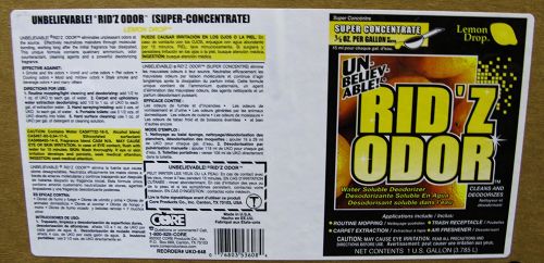 Unbelievable Ridz Odor Lemondrop Gal Pack EA
