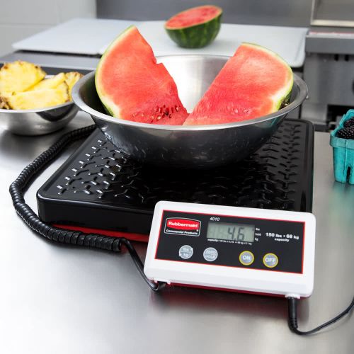 Food Service Receiving Scale Digital 150 LB Capacity Beige