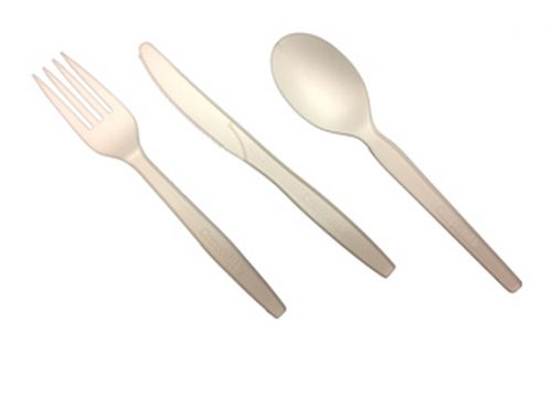 PrimeWare Fork Heavy Weight Natural Bulk Compostable CPLA Pack 20/50
