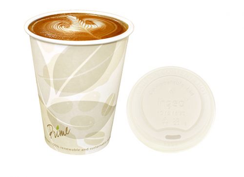 PrimeWare 16oz PLA Lined Paper Hot Cup Pack 1000