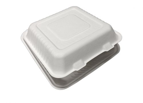 PrimeWare Hinged Container Molded Fiber 9x9x3 3 comp Deep Pack 2/100