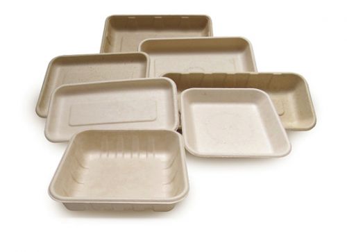 PrimeWare Tray 4D 9.4x6.9x1.2 Eco-Friendly Tan Mini Trays Pack 2/125
