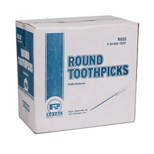 Royal Round Toothpicks Pack 24 / 800