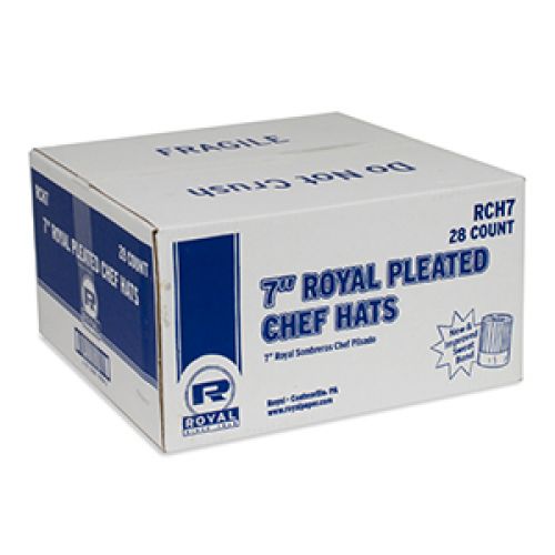 Royal 7" Royal Chef Hat Pack 28
