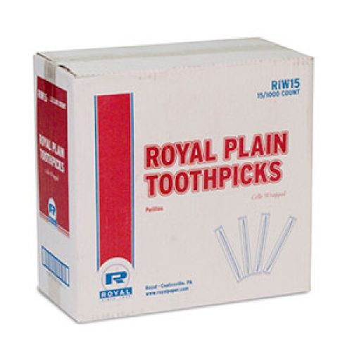 Royal Individual Wrap Toothpicks Pack 15/1000