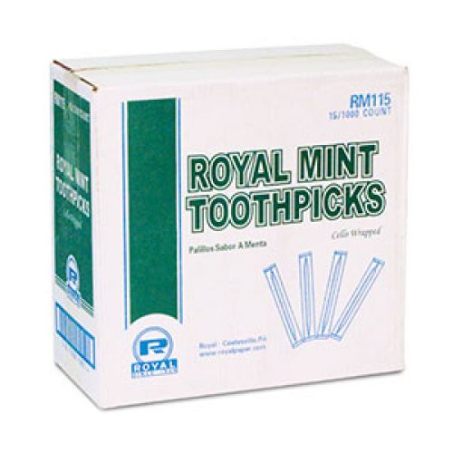 Royal Mint Toothpick Indiv Cello Wrapped Pack 15 / 1000