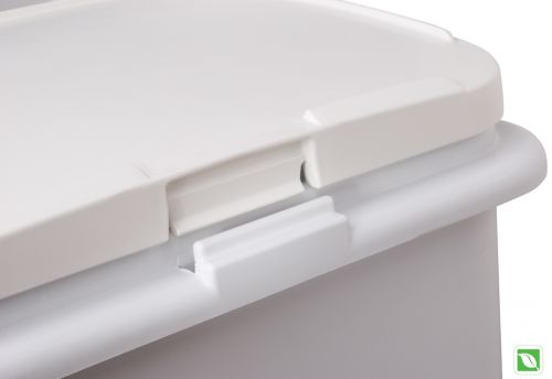 Ingredient & Food Storage Mobile Bin White / Clear 30.8 Gal
